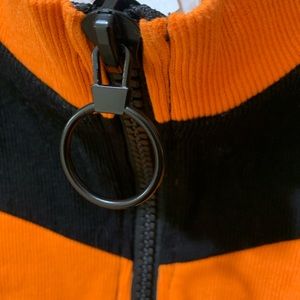 Fashion Nova Zip Up Romper, Small